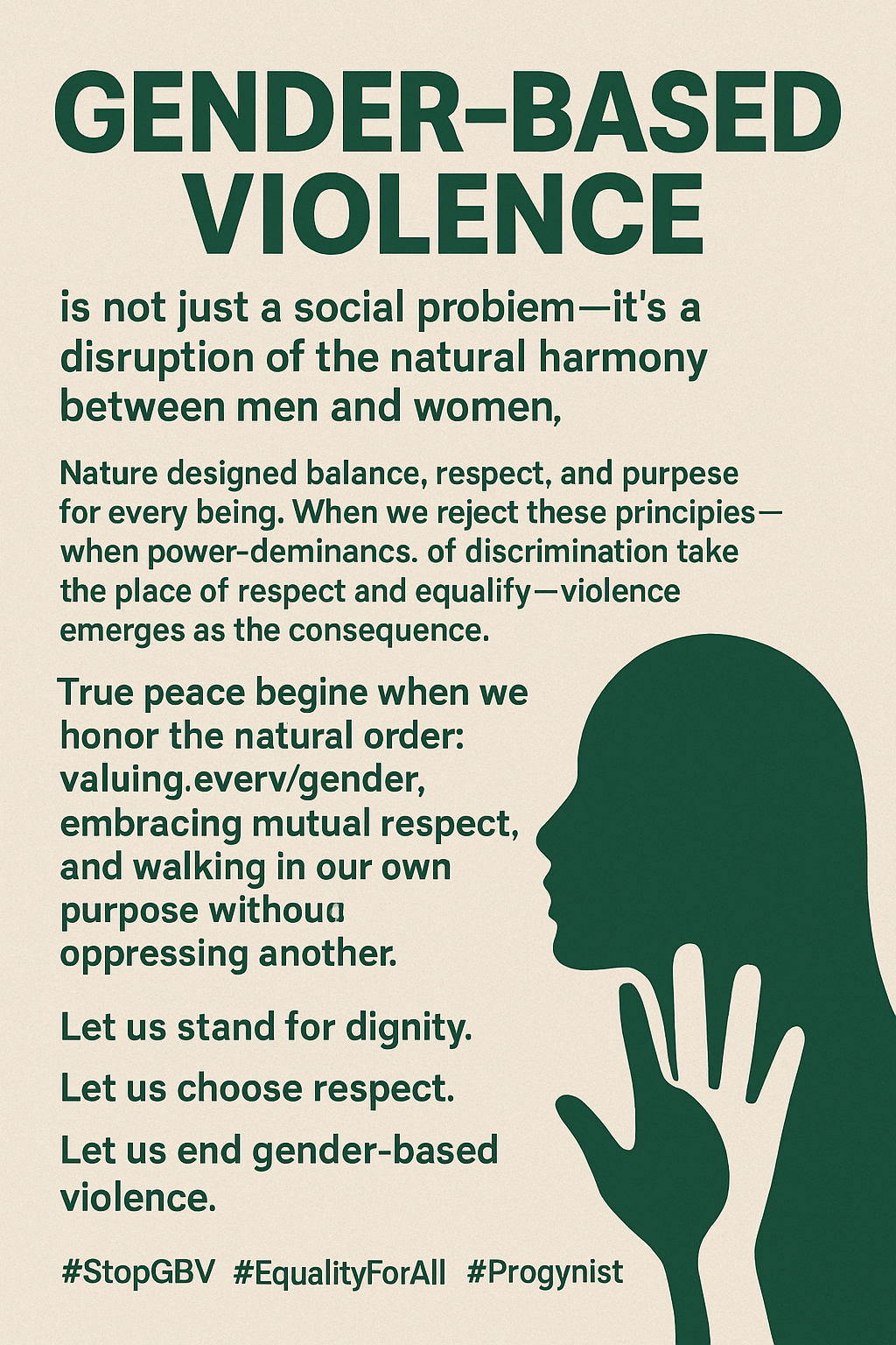 Gender-Based Violence: A Violation of Nature and Humanity